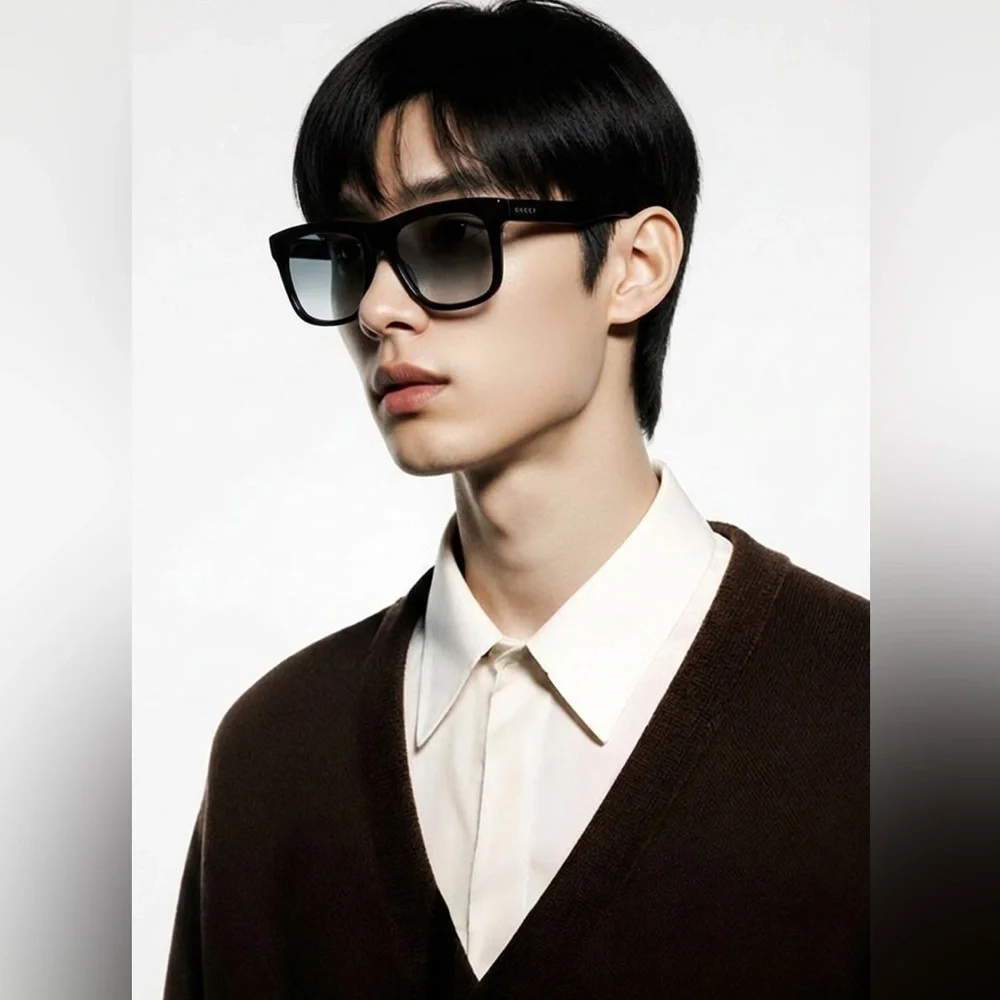Luxury New Authentic Gucci GG0158SN 001 Sunglasses ✨